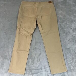 Peter Millar Pants Mens 42 Tan Khaki Five Pocket Chino Golf Casual